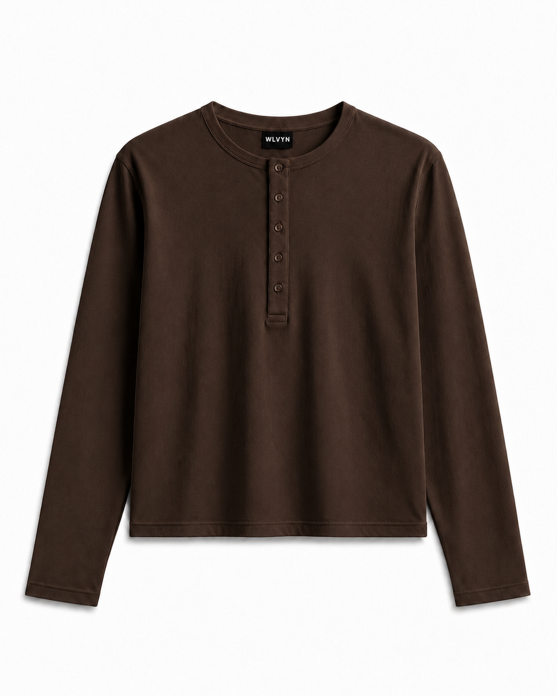 WLVYN Vintage Henley BROWN
